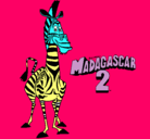 Dibujo Madagascar 2 Marty pintado por milagrosbradley