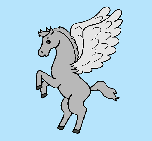 Pegaso sobre dos patas