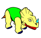 Dibujo Triceratops II pintado por karen
