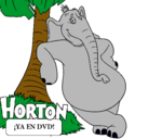 Dibujo Horton pintado por ximena