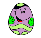 Dibujo Huevo de pascua feliz pintado por arlet