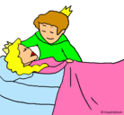 Dibujo La princesa durmiente y el príncipe pintado por DANI