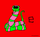 Dibujo Serpiente pintado por jory