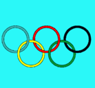 Dibujo Anillas de los juegos olimpícos pintado por ANGELINA-GC