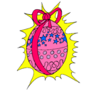 Dibujo Huevo de pascua brillante pintado por NEREA