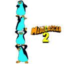 Dibujo Madagascar 2 Pingüinos pintado por adri
