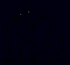 Dibujo Gorila pintado por marc