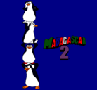 Dibujo Madagascar 2 Pingüinos pintado por 1davidfredes