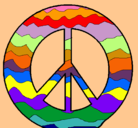 Dibujo Símbolo de la paz pintado por NAILA