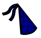 Dibujo Sombrero de cumpleaños pintado por erics