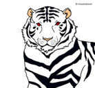 Dibujo Tigre pintado por sebastian