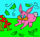 Dibujo Conejo pintado por clubwinx
