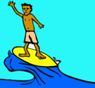 Dibujo Surfista pintado por samuel