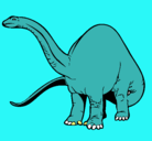 Dibujo Braquiosaurio II pintado por beto