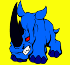 Dibujo Rinoceronte II pintado por bimbo