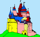 Dibujo Castillo medieval pintado por martina