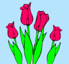 Dibujo Tulipanes pintado por jenniaum