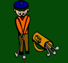 Dibujo Jugador de golf II pintado por diego