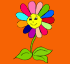 Dibujo Flor feliz pintado por jonea