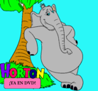 Dibujo Horton pintado por SEBASTIAN