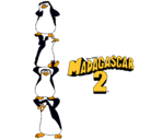 Dibujo Madagascar 2 Pingüinos pintado por david