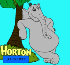 Dibujo Horton pintado por maryana