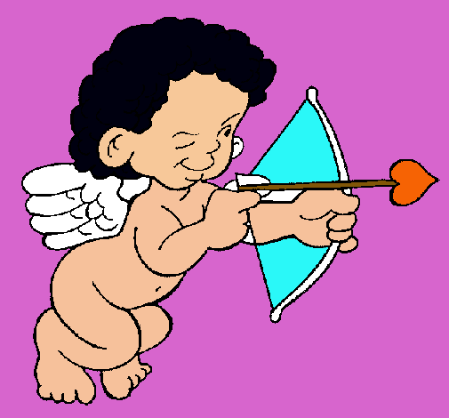 Cupido apuntando con la flecha