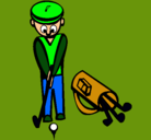 Dibujo Jugador de golf II pintado por fibi
