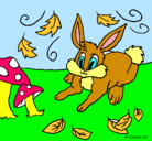 Dibujo Conejo pintado por mg