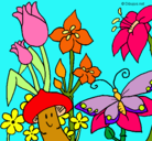 Dibujo Fauna y flora pintado por cheli