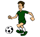 Dibujo Jugador de fútbol pintado por joseangel