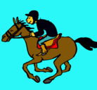 Dibujo Carrera de caballos pintado por carlos