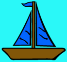 Dibujo Barco velero pintado por diego