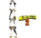 Dibujo Madagascar 2 Pingüinos pintado por ismita