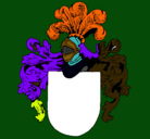 Dibujo Escudo de armas y casco pintado por martin