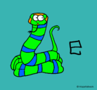 Dibujo Serpiente pintado por MAXIMILIIANO