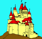 Dibujo Castillo medieval pintado por alejandrovicente