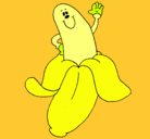 Dibujo Banana pintado por cami