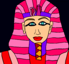Dibujo Tutankamon pintado por EV@