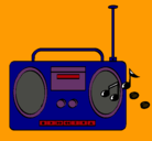 Dibujo Radio cassette 2 pintado por sha17sha
