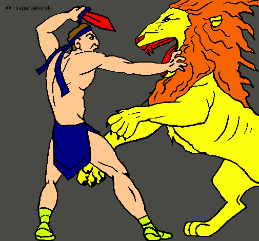 Gladiador contra león