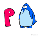 Dibujo Pingüino pintado por monica