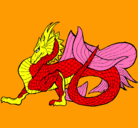 Dibujo Dragón de mar pintado por juandavid9000