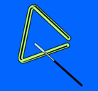 Dibujo Triángulo pintado por marco