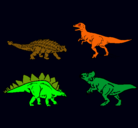 Dibujo Dinosaurios de tierra pintado por pablo
