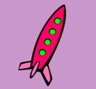 Dibujo Cohete II pintado por nico