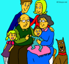 Dibujo Familia pintado por rulomaaaaaca2