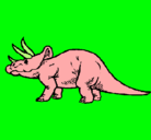 Dibujo Triceratops pintado por NATALIA