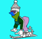 Dibujo Esquiador abrigado pintado por ARIADNA