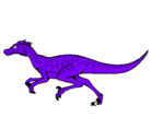 Dibujo Velociraptor pintado por lauty